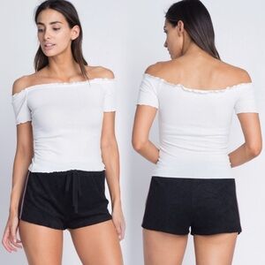 Off-Shoulder White Blouse